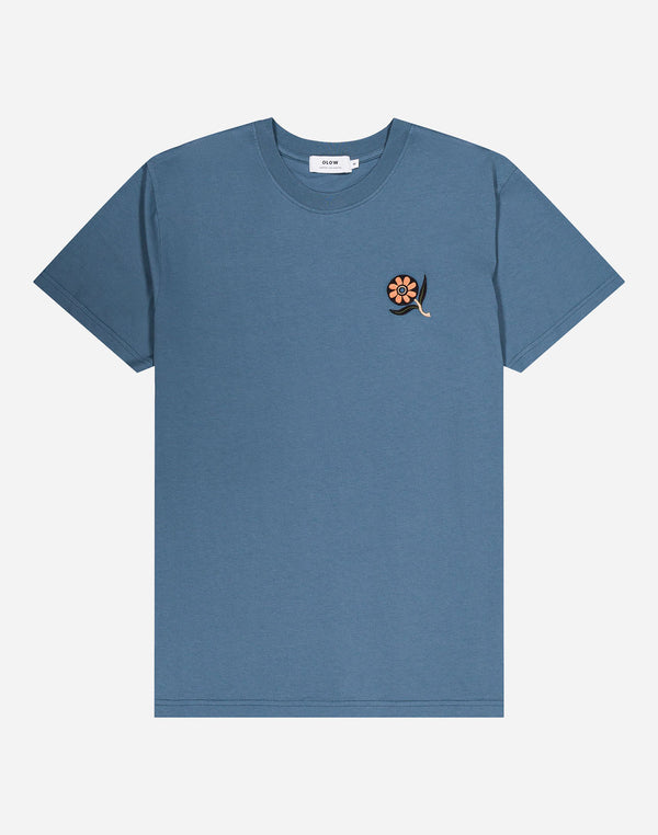 T-shirt Ikeba bleu acier
