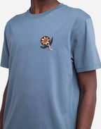 T-shirt Ikeba bleu acier