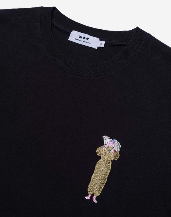T-shirt Lamb noir Carbone