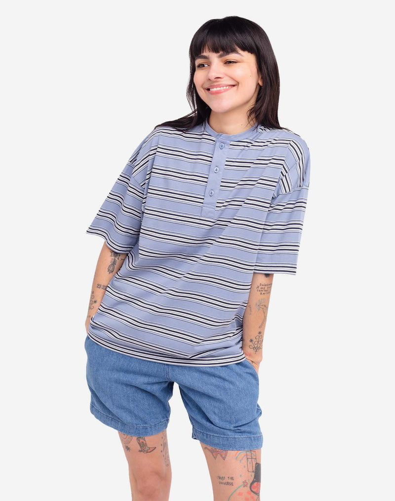 Tshirt ample Omi bleu azur