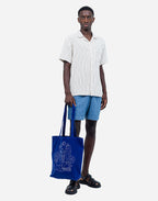 Totebag Toto Simple Life bleu roi