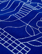 Totebag Toto Simple Life bleu roi