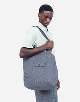 Totebag Toto Stripes denim rayé