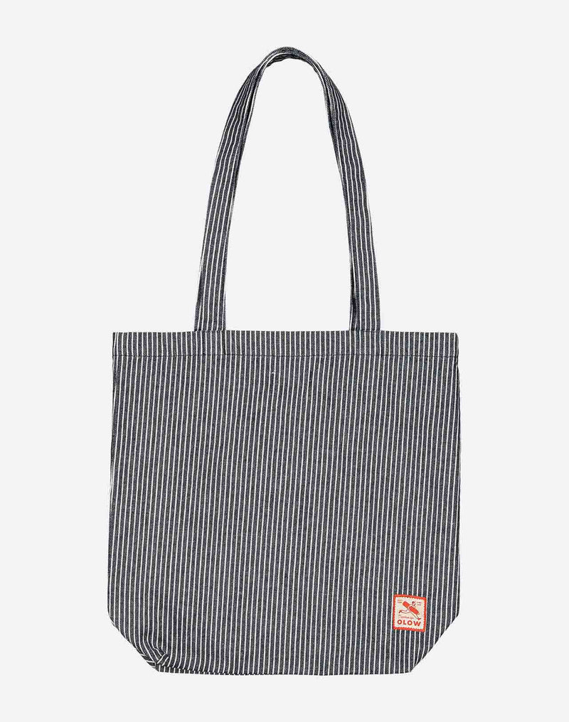 Totebag Toto Stripes denim rayé