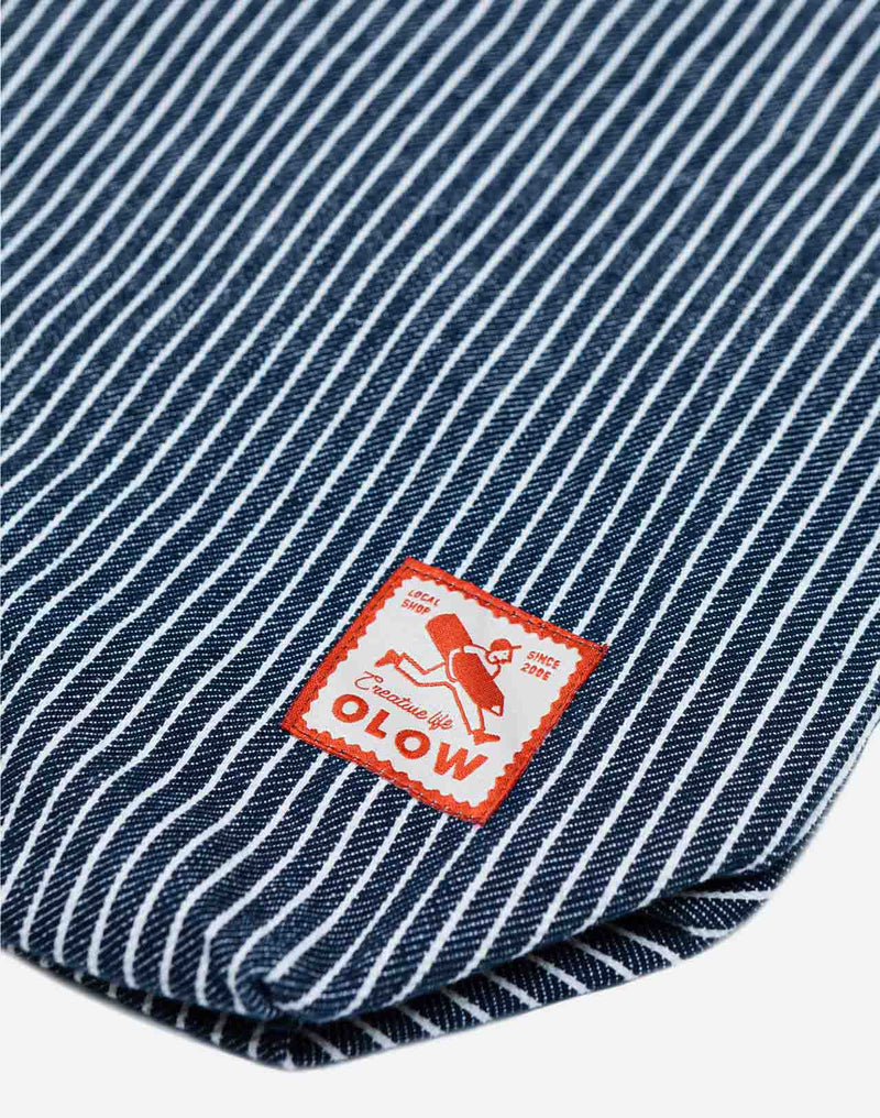 Totebag Toto Stripes denim rayé