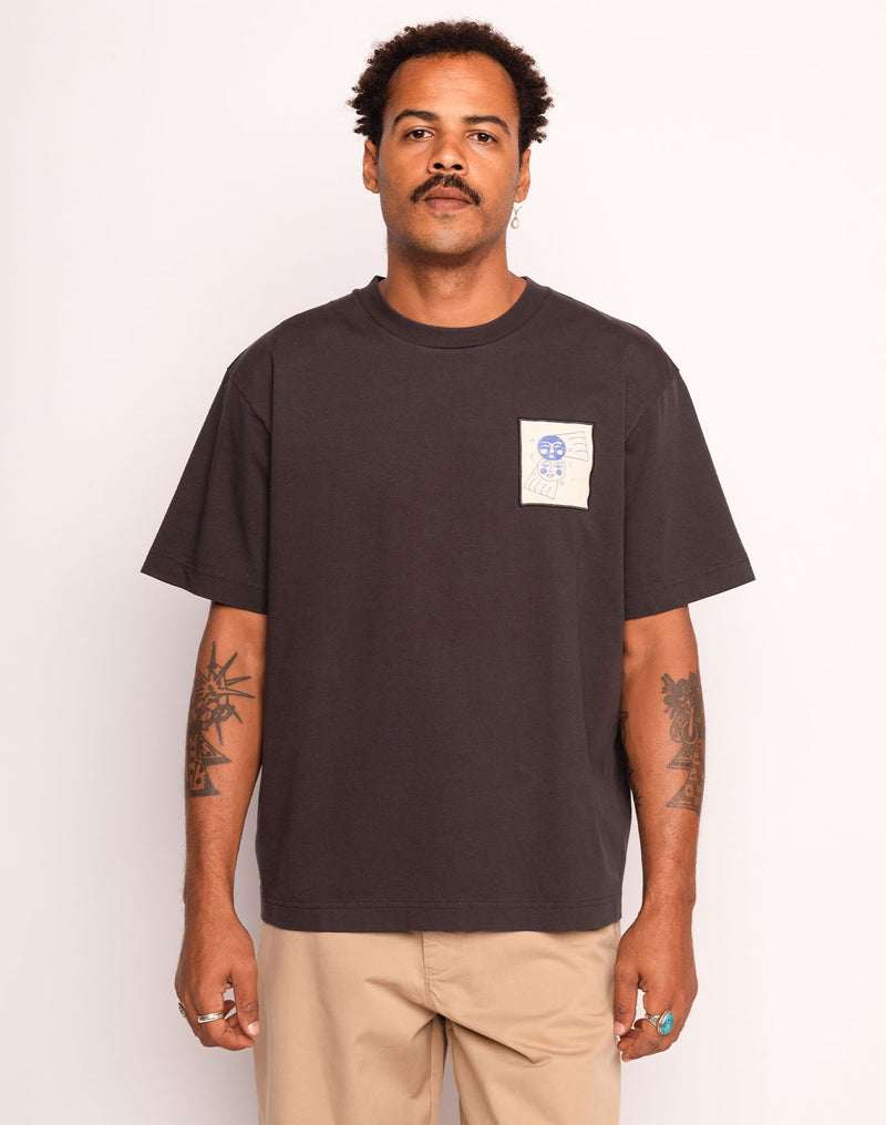 T-Shirt Avec Toi Noir Carbone en coton bio GOTS – OLOW