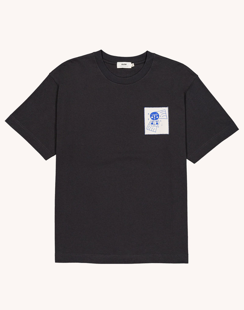 T-Shirt Avec Toi Noir Carbone en coton bio GOTS – OLOW