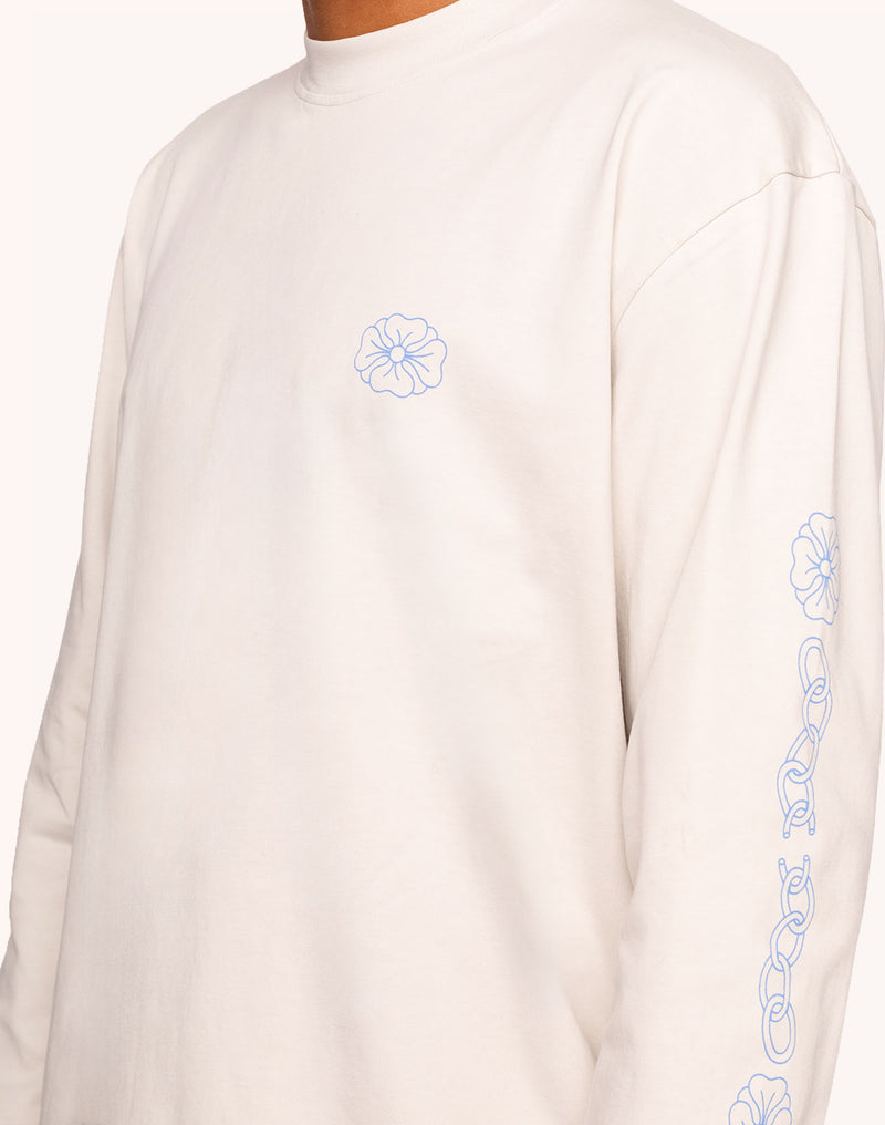 T-Shirt Manches longues Awake Gris Perle en coton bio GOTS – OLOW