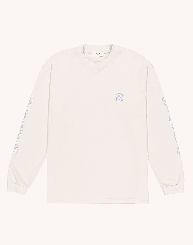 T-Shirt Manches longues Awake Gris Perle en coton bio GOTS – OLOW