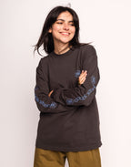T-Shirt Manches longues Awake Noir Carbone en coton bio GOTS – OLOW