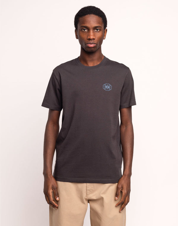 T-Shirt Awake Noir Carbone en coton bio GOTS – OLOW