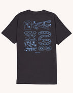 T-Shirt Awake Noir Carbone en coton bio GOTS – OLOW