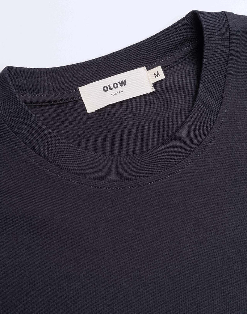 T-Shirt Awake Noir Carbone en coton bio GOTS – OLOW