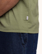 T-Shirt Basico Vert Sauge en coton bio GOTS – OLOW