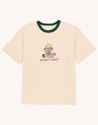 T-Shirt Blossom Yourself Crème en coton bio GOTS – OLOW