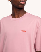 T-Shirt Creative Studio Rose Lila en coton bio GOTS – OLOW