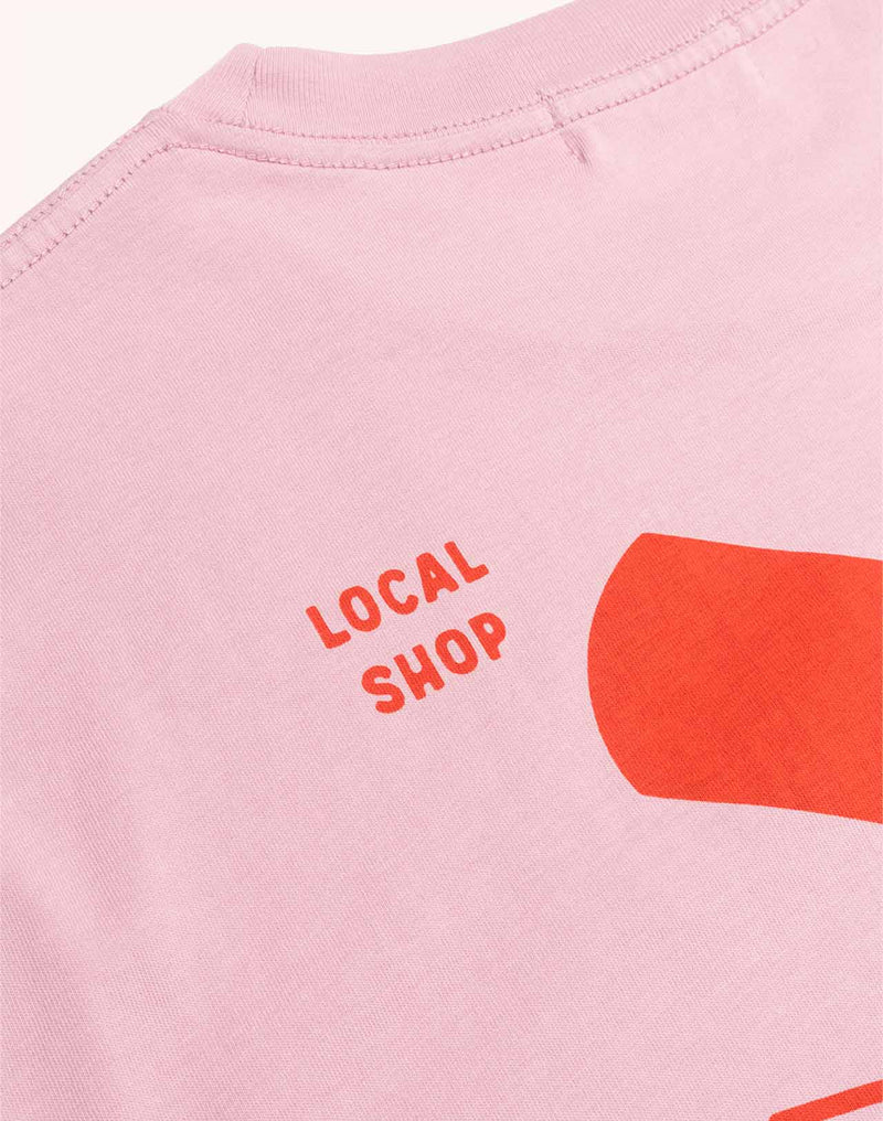 T-Shirt Creative Studio Rose Lila en coton bio GOTS – OLOW