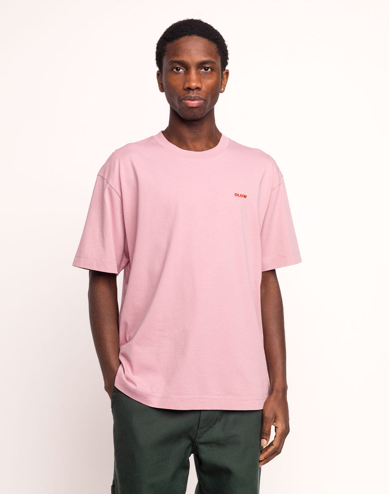 T-Shirt Creative Studio Rose Lila en coton bio GOTS – OLOW