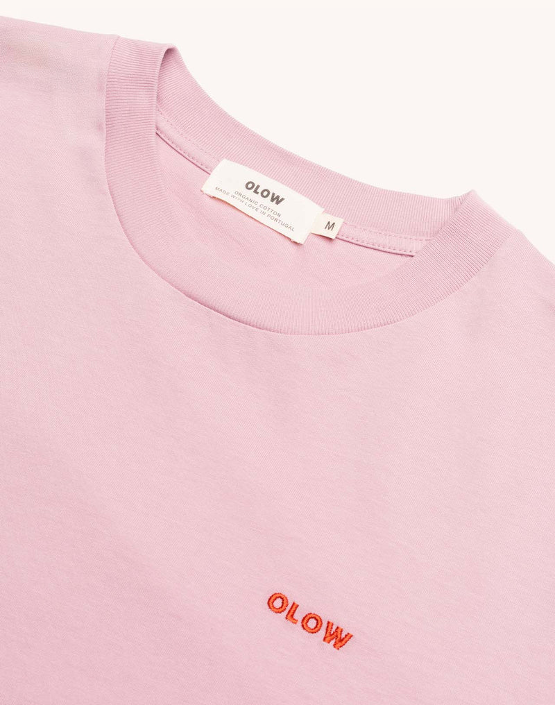 T-Shirt Creative Studio Rose Lila en coton bio GOTS – OLOW