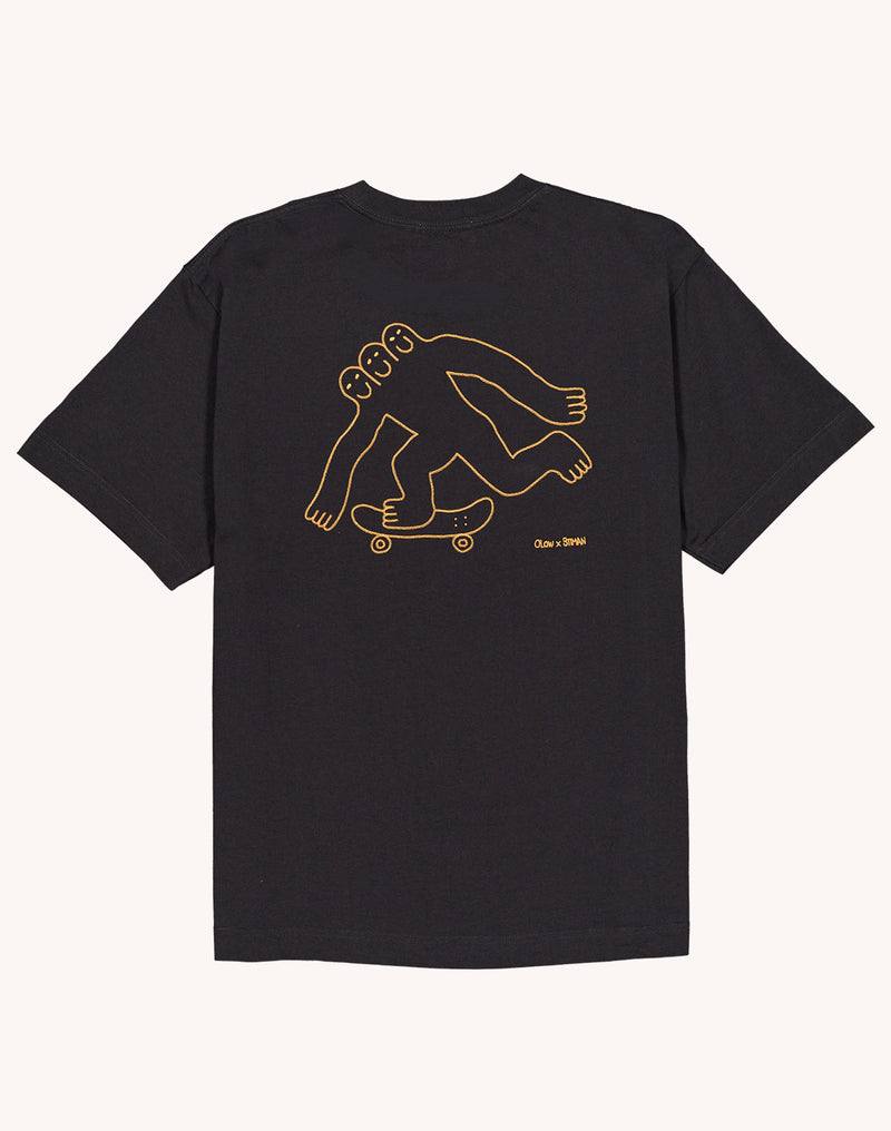 T-Shirt Cruising Noir Carbone en coton bio GOTS – OLOW