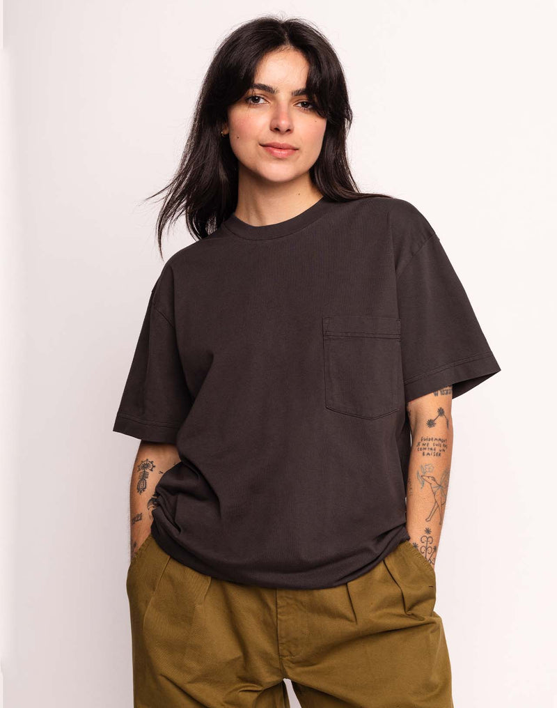 T-Shirt Cruising Noir Carbone en coton bio GOTS – OLOW