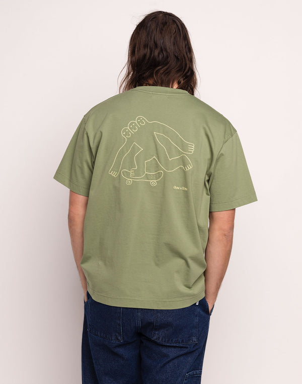 T-Shirt Cruising Vert Sauge en coton bio GOTS – OLOW