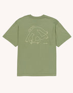T-Shirt Cruising Vert Sauge en coton bio GOTS – OLOW