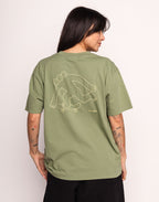 T-Shirt Cruising Vert Sauge en coton bio GOTS – OLOW