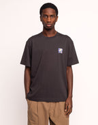 T-Shirt Elsewhere Noir Carbone en coton bio GOTS – OLOW
