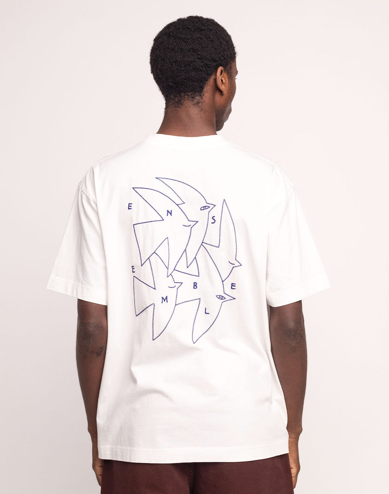 T-Shirt Ensemble Écru en coton bio GOTS – OLOW
