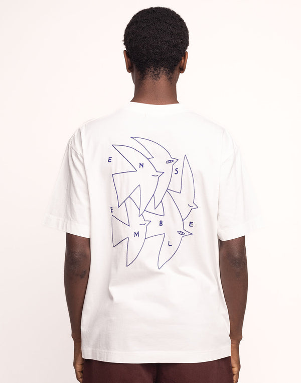 T-Shirt Ensemble Écru en coton bio GOTS – OLOW