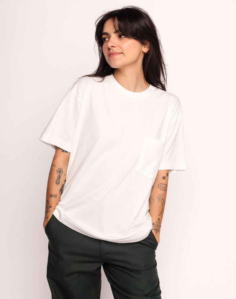T-Shirt Ensemble Écru en coton bio GOTS – OLOW