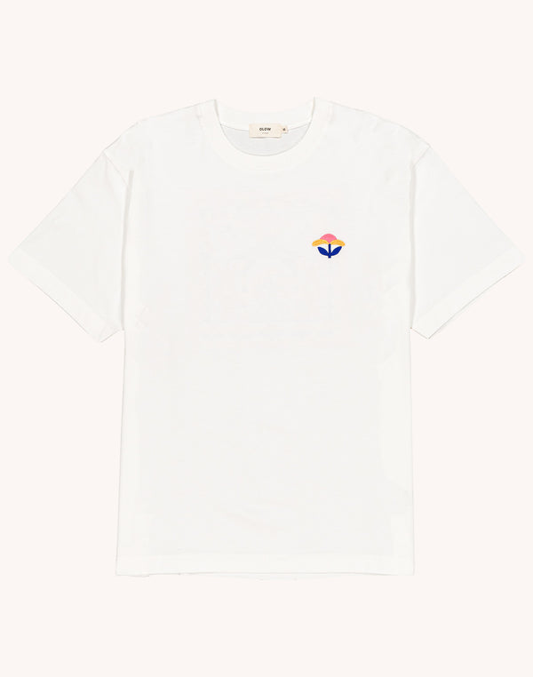 T-Shirt Evolve Écru en coton bio GOTS – OLOW