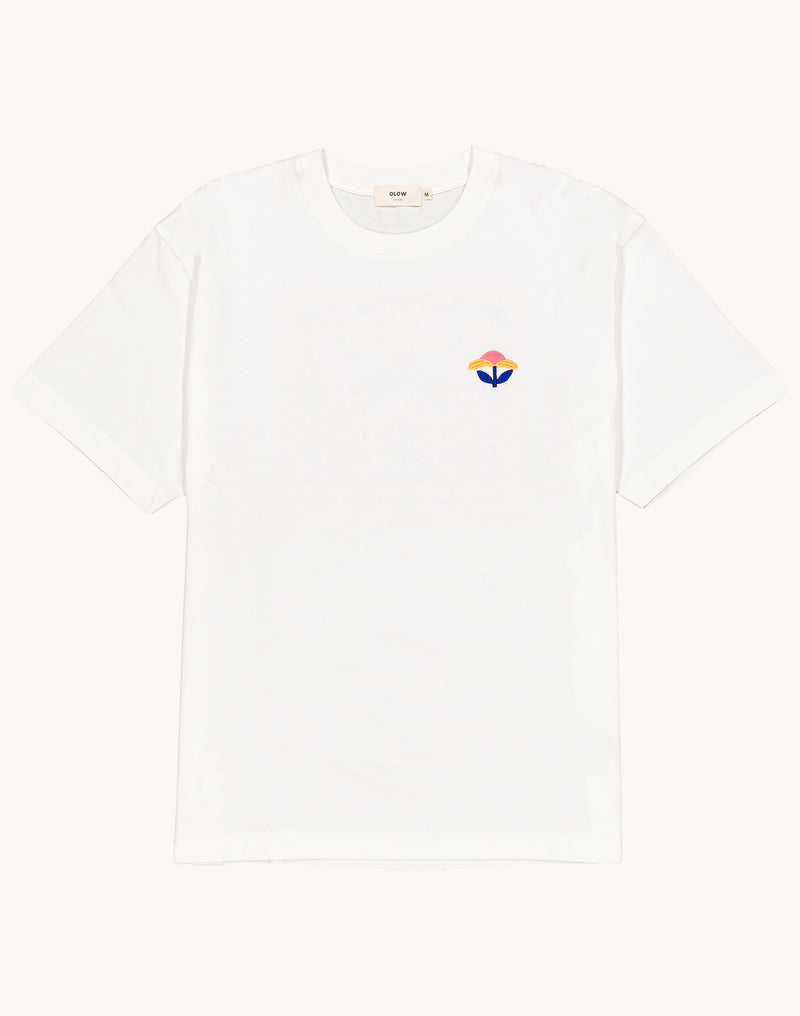 T-Shirt Evolve Écru en coton bio GOTS – OLOW