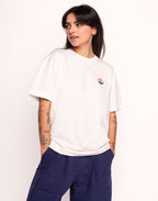 T-Shirt Evolve Écru en coton bio GOTS – OLOW