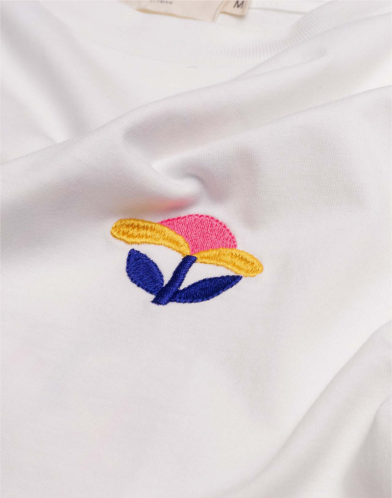T-Shirt Evolve Écru en coton bio GOTS – OLOW