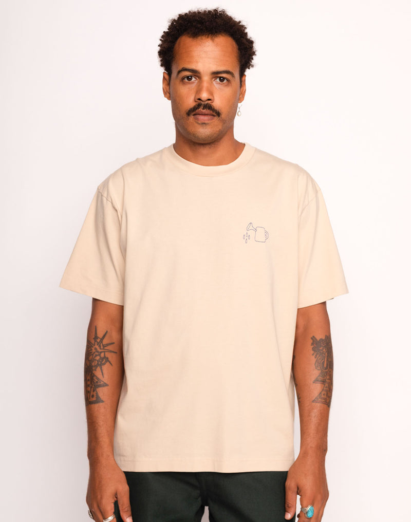 T-Shirt Feed My Garden Crème en coton bio GOTS – OLOW