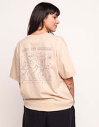 T-Shirt Feed My Garden Crème en coton bio GOTS – OLOW