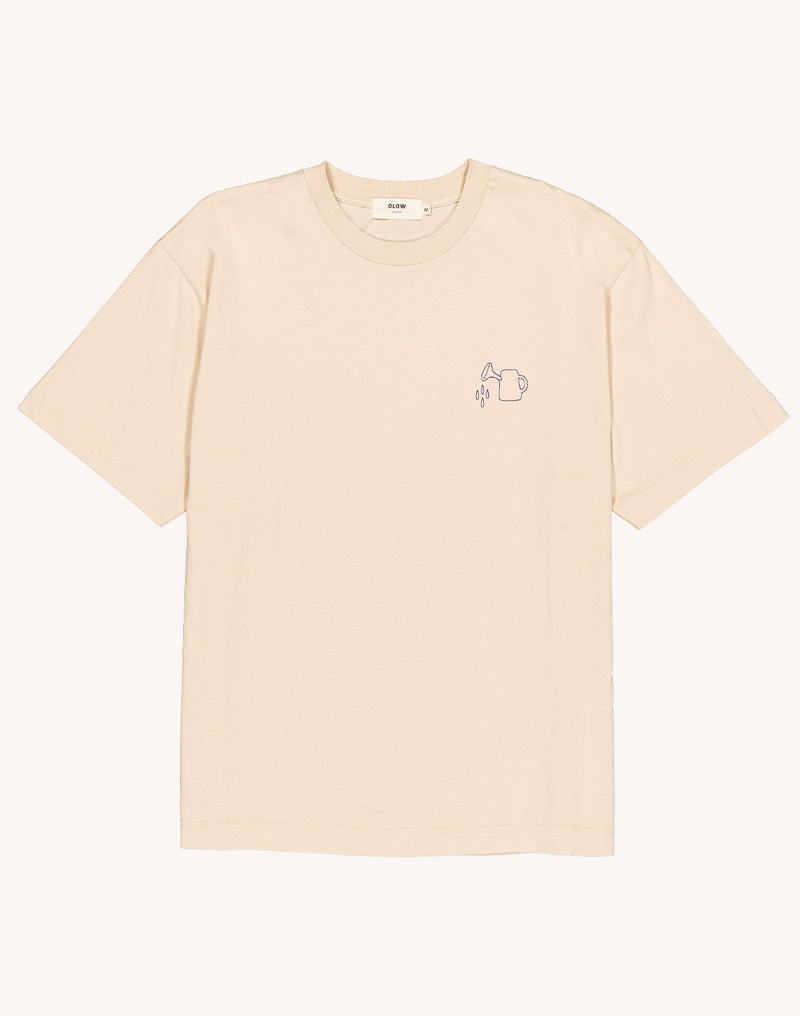 T-Shirt Feed My Garden Crème en coton bio GOTS – OLOW
