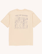 T-Shirt Feed My Garden Crème en coton bio GOTS – OLOW