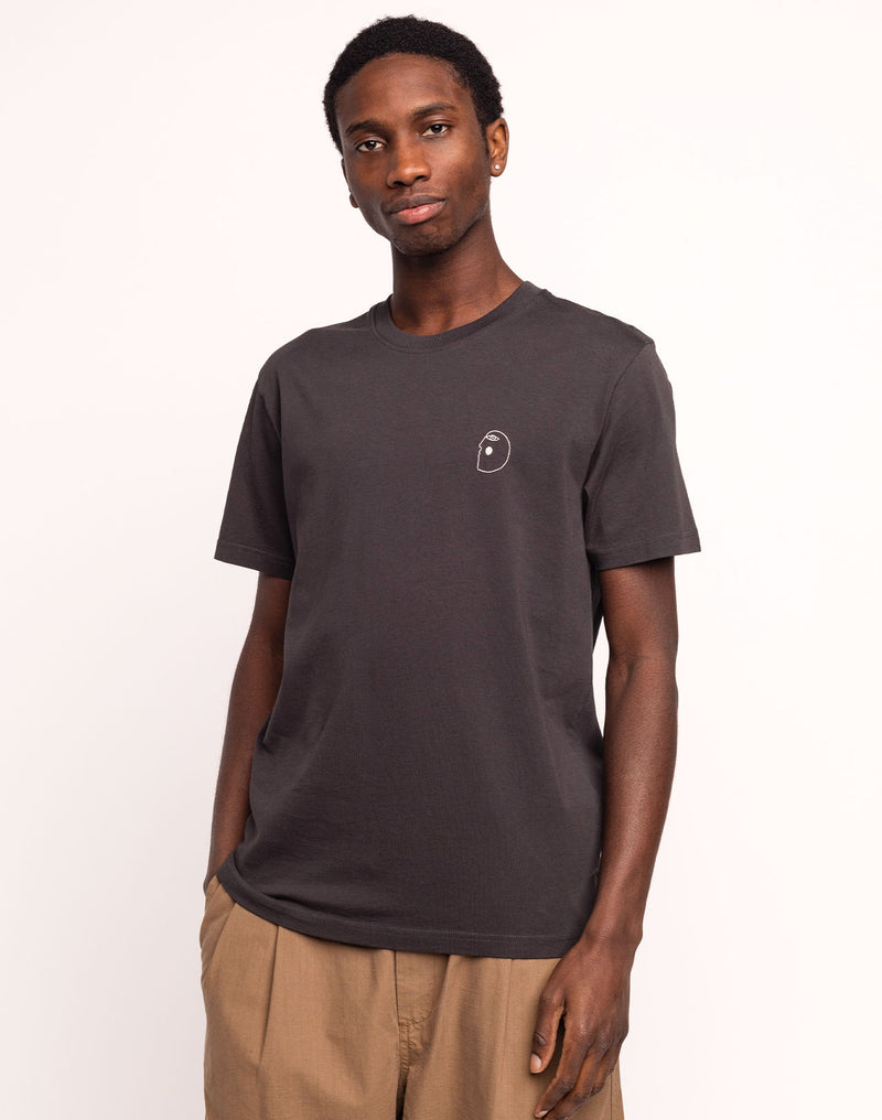 T-Shirt Flying Noir Carbone en coton bio GOTS – OLOW