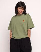 Sage Green Happy Flower T-Shirt