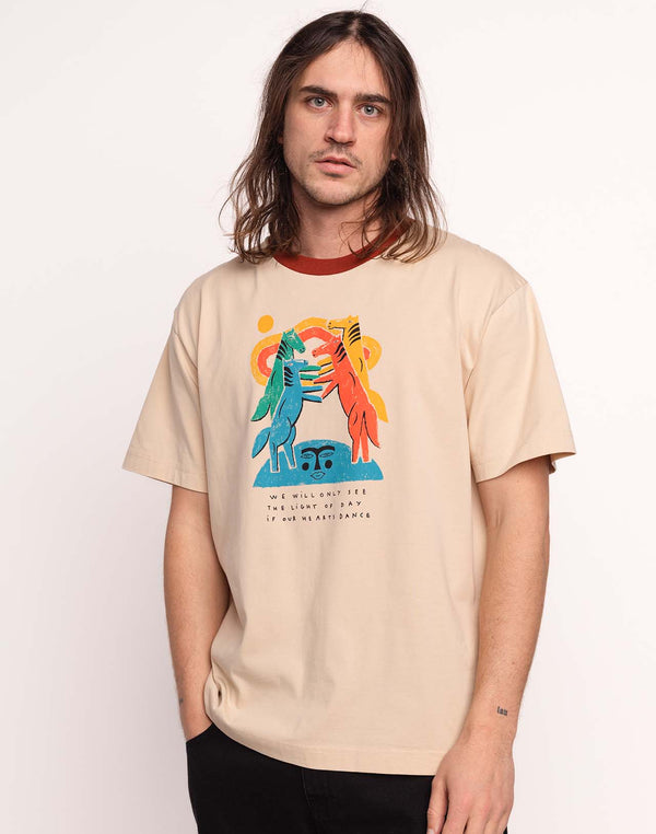 T-Shirt Heart Emotion Crème en coton bio GOTS – OLOW