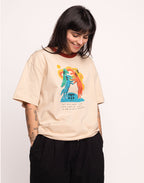 T-Shirt Heart Emotion Crème en coton bio GOTS – OLOW