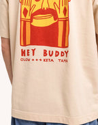T-shirt Hey Buddy crème – OLOW