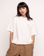 T-Shirt Interconnexion Écru en coton bio GOTS – OLOW