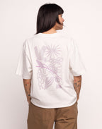 T-Shirt Interconnexion Écru en coton bio GOTS – OLOW