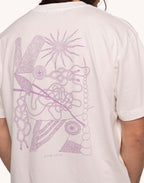 T-Shirt Interconnexion Écru en coton bio GOTS – OLOW