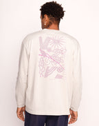 T-Shirt Manches longues Interconnexion Gris Perle en coton bio GOTS – OLOW