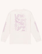 T-Shirt Manches longues Interconnexion Gris Perle en coton bio GOTS – OLOW